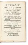 PARA DU PHANJAS, FRANÇOIS. Théorie des Êtres Sensibles, ou, Cours Complet de Physique.  4 vols.  1772
